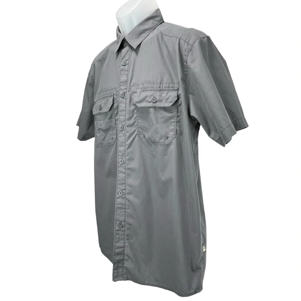 The North Face | Men Large‎ | Gray Utility Short Sleeve Button Up Shirt